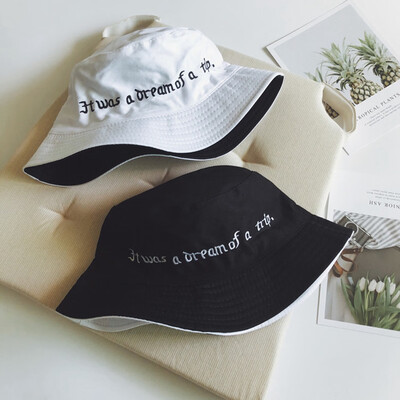

8 Colors Harajuku Unisex Women Men Breathable Double-Sided Cotton Bucket Hat Summer Outdoor Hiking Fishing Sun Hat