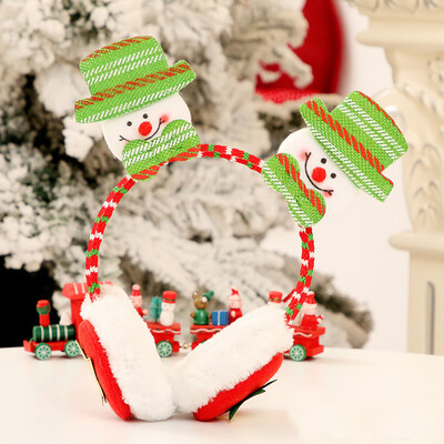 

Tailored Christmas Santa Snowman Deer Bear Earmuffs Headband Ear Warmers Kid Adult GIFT