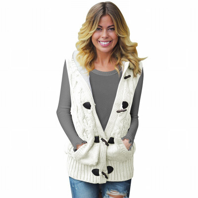 

Cardigan Sweater womens Spring Ribbed Knit Loose Vest