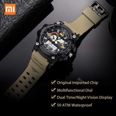 

Xiaomi TwentySeventeen Outdoor Dual Display Electronic Watch Dial Dual Time Display Calendar Countdown 50 Meters Waterproof Outdoo