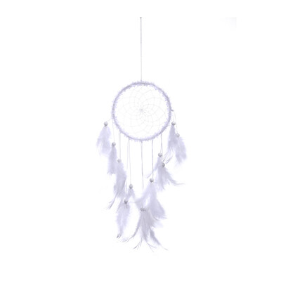 

Flower Feathers Dream Catcher Wall Hanging Home Car Decor Ornament Craft