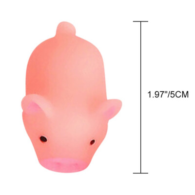 

35 Pcslot Dogs Chew Toy Squishy Rising Cartoon Lovely Small Pig Toy Built-in Speaker to Relieve the Stress