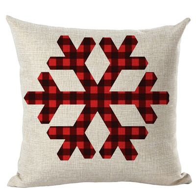 

Siaonvr Merry Christmas Pillow Cases Linen Sofa Cushion Cover Home Decor Pillow Core