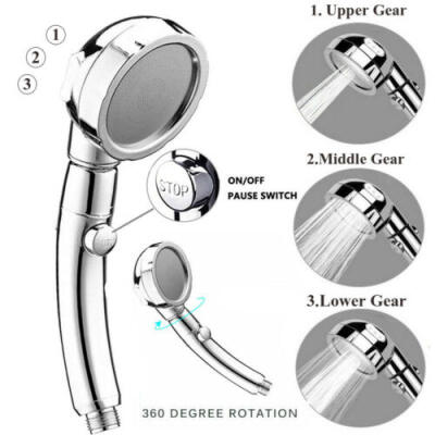 

Universal High Pressure Shower Head Bathroom Powerful Energy Water Saving Filter
