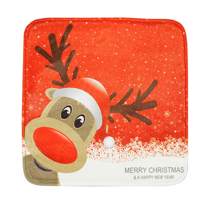 

Tailored Thickened Memory Foam Chair Cushion Christmas Printing Slow Resituating Cushion