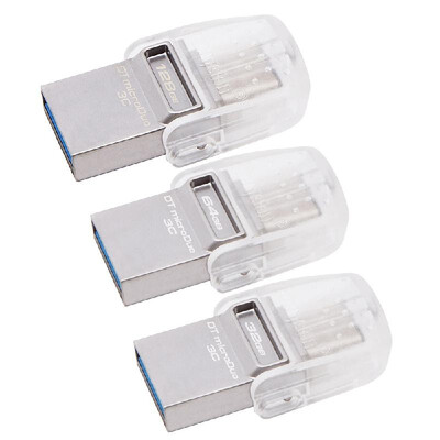 

Kingston DataTraveler microDuo 3C 64GB USB31 Type-C OTG Dual Flash Drive Pen Drive Memory Stick for New MacBook 12"for 2016 MacB