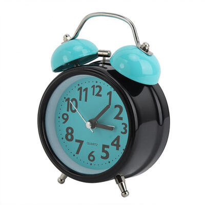 

Greensen Light Blue Night Luminous Alarm Clock Double Bell Alarm Clock Bedside Clock
