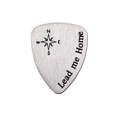 

Hand Engraving Letters Titanium Steel Guitar Pick Personalized Metal Guitar Picks Plectrums for Guitar Lovers