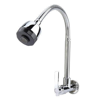 

Greensen Copper Folding Kitchen Tap Single Cold Sink G12" Water Faucet Chromeplate