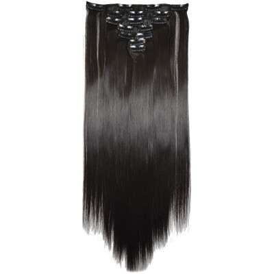 

〖Follure〗Full Head Women Clip Synthetic High Temperature Wire Straight Hair Piece
