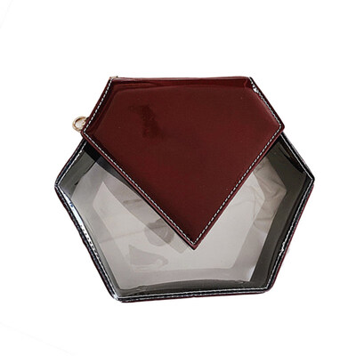 

Women Fashion Mini Geometrical Transparent Chain Shoulder Bag Crossbody Pouch