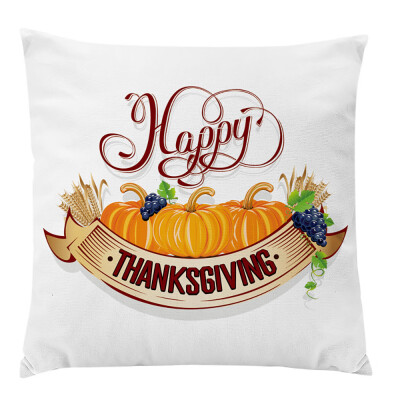 

Tailored Pumpkin Cushion Cover Square Pillow Case Thanksgiving Day Decor