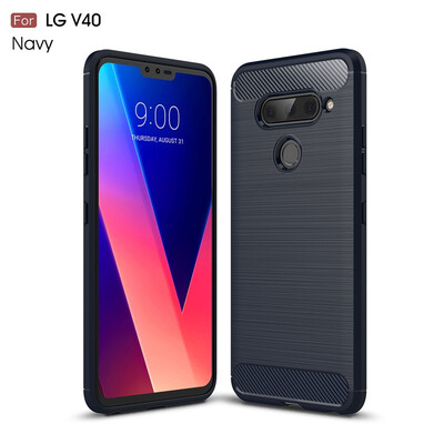 

Bumper Armor Case LG V40 ThinQ Soft TPU Cover LG V40 Thin Q V 40 LM-V405UA V405QA7 Phone Case