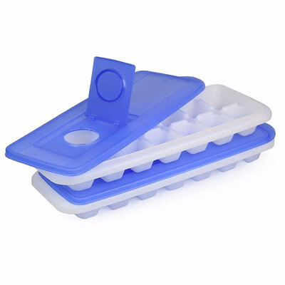 

No Spill Ice Cube Tray With Removable Cover