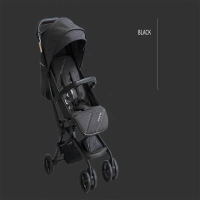 

MINIRIS can sit reclining widened boarding pocket car stroller aluminum alloy Cationic cloth redyellowblack 16056