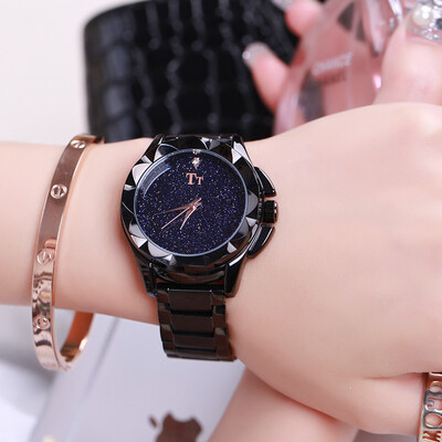 

Tianta TT trend watch ladies quartz watch steel belt retro business simple watch