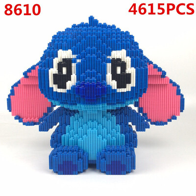 

Stitch Cartoon Model Building Blocks Bricks Kids DIY Birthday Christmas Gifts Toys Diamond Doll Pressure Release