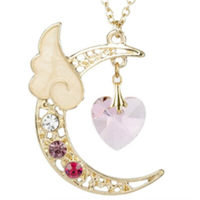 

Girls Sailor Moon Necklace Pendant Jewellery Womens Birthday Gift Necklace