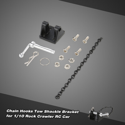 

1 Set Chain Hooks Tow Shackle Bracket for 110 RC4WD D90 D110 SCX10 Rock Crawler