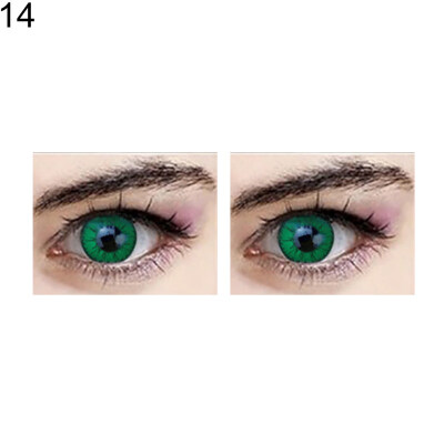 

Colorful Contact Lenses 0 Degree Soft Round Eyes Makeup Halloween Party Cosplay