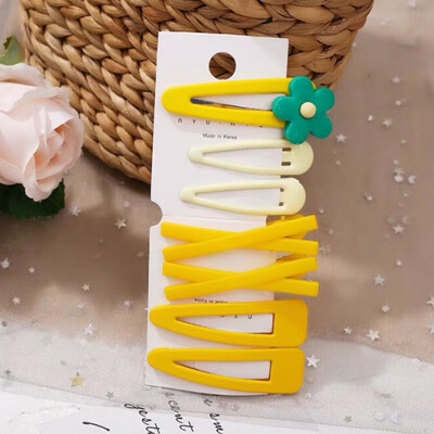 

7pcsset Hair Accessories For Women CuteFlower Decor Solid Color Hairpin Party Hedwear