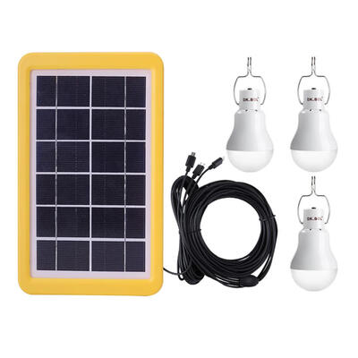 

Outdoor Camping 1 for 3 Solar Charging Light Lamp Portable Garden Bulb Set