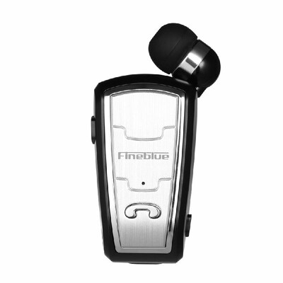 

Fineblue Wireless Bluetooth Headsets In-ear Stereo Headphones Clip-on Earbuds Hands-free with Microphone Black