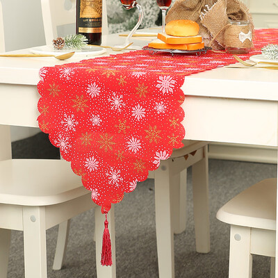 

180x35cm Christmas Linen Table Runner Home Party Events Placemat Decor Supplies