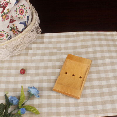 

Siaonvr Natural Bamboo Wood Bathroom Shower Soap Tray Dish Storage Holder Plate New