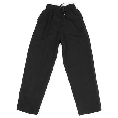 

Greensen Full Elastic Waist Chef Pants Hotel Dining Black Male Chef Work Pants Kitchen PantsL