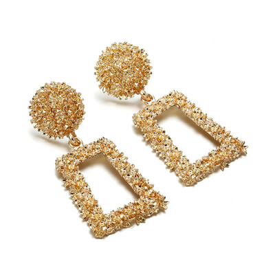 

2019 Hot Fashion Statement Earrings Big Geometric earrings For Women Hanging Dangle Earrings Drop Earring modern Jewelry