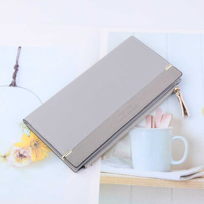 

Tailored Women Long Wallet Fashion Zipper Bag Multicolor Wallet Splicing Wild Coin Purse