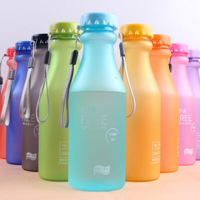 

New Hot 550ml Sale sports cup Protein Shaker Portable Motion Frosted Water Bottle Free Plastic For Sports camping hiking