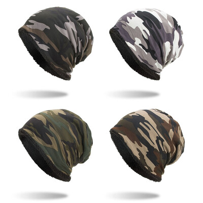 

Thickened Warm Baggy Camouflage Skull Hat