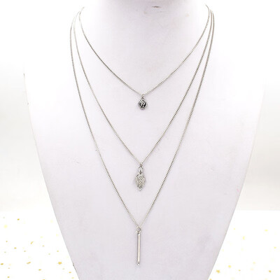 

Hot Fashion Gold Color Multilayer Shell Queen Coin leaf Bar Necklaces Beads Choker Feather Pendants Necklaces For Women Bijoux