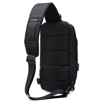 

Gobestart OZUKO Mens Multi-function Messenger Bag Anti-theft Waterproof Travel Chest Bag