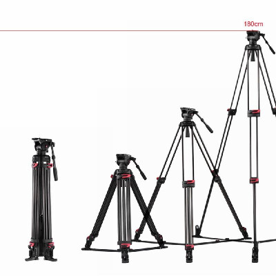 

Andoer XTK-8018 Professional Photography Tripod Stand Aluminium Alloy with 360° Panorama Fluid Hydraulic Bowl Head Horseshoe-shape