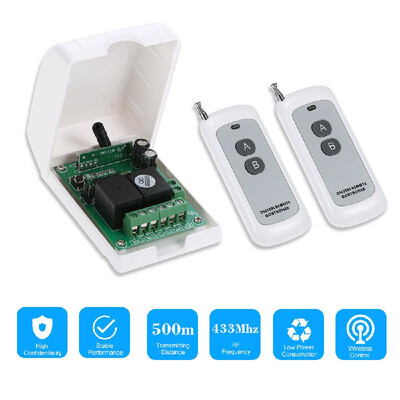 

Smart Home 433Mhz RF DC 12V 2CH Learning Code Wireless Remote Control Switch Relay Receiver Transmitter Universal Remote Switch Sy