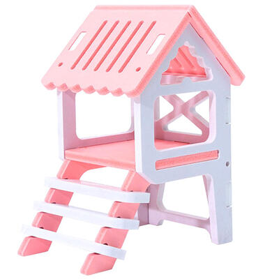 

Pet Bed Nest Hamster House Wooden Climb Small Animal Pet Sleeping Cage