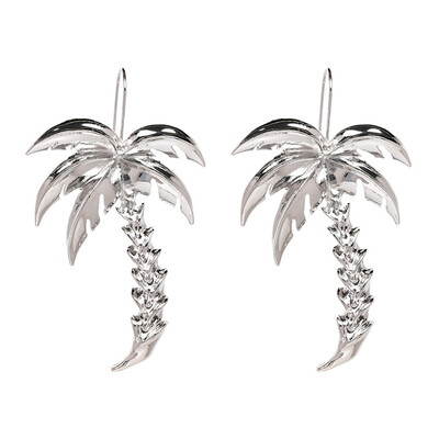 

New Statement Fashion Metal Coconut Tree Earrings For Women Girl Party Gold Color Earring Free Shipping