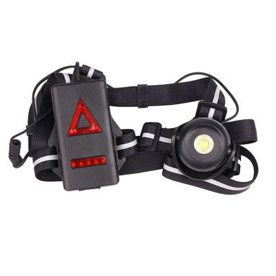 

Night Running Light Chest Lamps USB Charging Flashlight Warning Torches