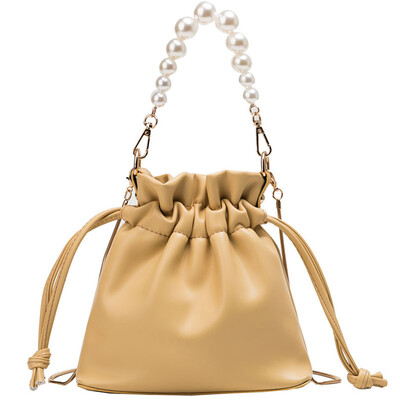 

Tailored Summer Chain Small Bag Woman New 2019 Pearl Bucket Bag Shoulder Messenger Bag