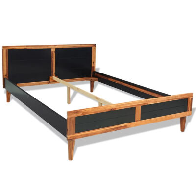 

Bed Frame Black Solid Acacia Wood 787"x551