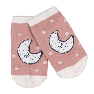 

Cute Baby Boys Girls Star Moon Print Socks Kids Cotton Soft Short Socks