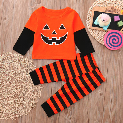 

Infant Baby Thanksgiving Day Turkey Letter Print Romper JumpsuitSkirt Outfits
