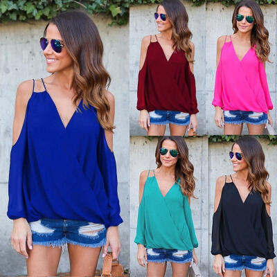 

Fashion Women&39s Ladies Summer Long Sleeve Shirt Loose Casual Blouse Tops T-Shirt