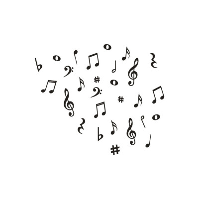 

Gobestart Musical Note Removable Art Vinyl Mural Home Room Decor Wall Stickers