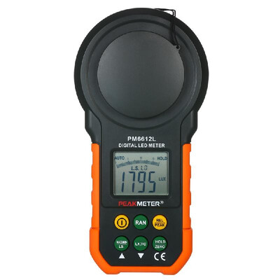 

PEAKMETER High Accuracy Digital Lux Meter LCD Display Handheld Illuminometer Luminometer Photometer Luxmeter Light Meter 0-200000