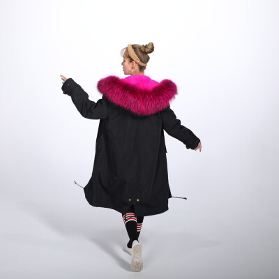 

QIU YAN sent over the new winter stars rabbit fur whole skin liner long coat female fur coat 92929291