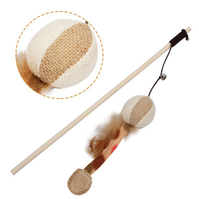 

Interaction Cat Pet Toy Cheaw Toys interactive With Bells Elastic Rod&Funny Cat Pumpkin Feather Cat Squeaky Toy Cat Supplies